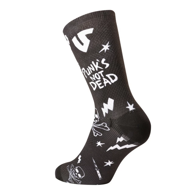 Ponožky Undershield Punk's Not Dead čierna