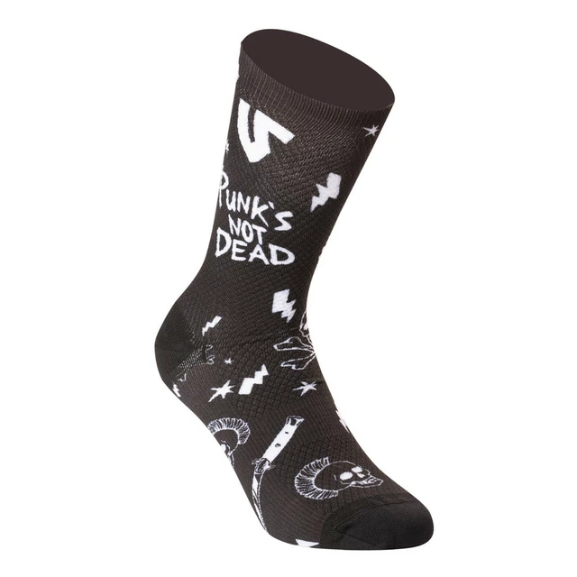 Ponožky Undershield Punk's Not Dead čierna