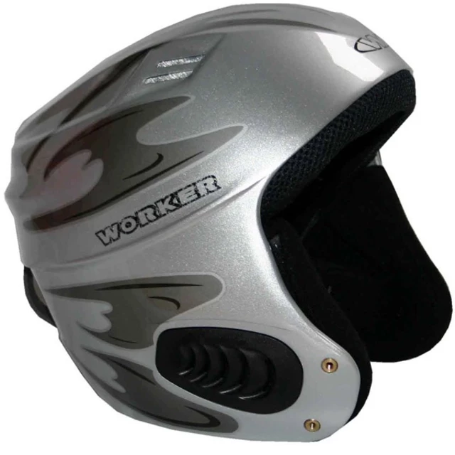 Vento Gloss Graphics Ski Helmet  WORKER - XS (53-54) - Titanium Grey