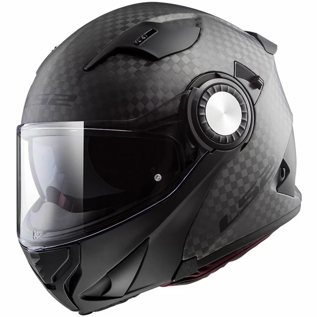 LS2 FF313 Vortex Solid Carbon Klapphelm - Solid Carbon - Solid Carbon