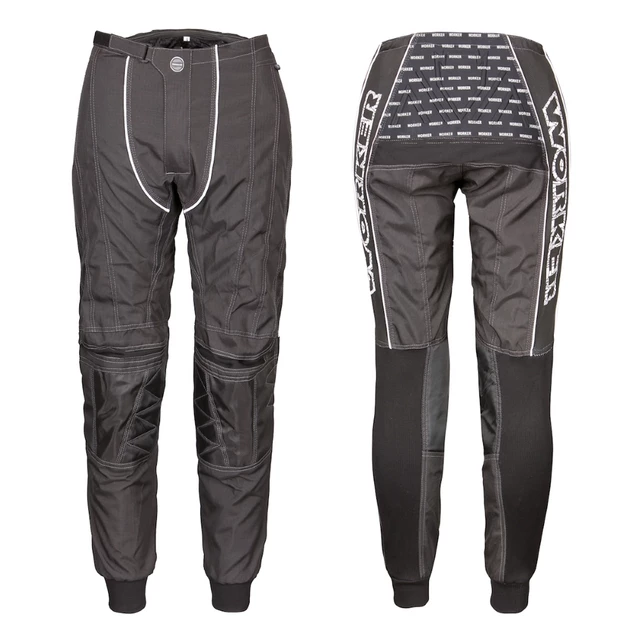 Moto hlače WORKER Razzor - XL - črna