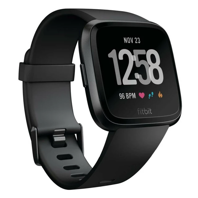 FITBIT Versa Black/Black Aluminum kluge Uhr