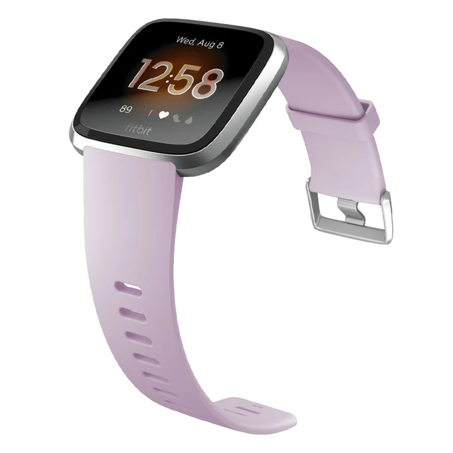 Chytré hodinky Fitbit Versa Lite Lilac/Silver Aluminum