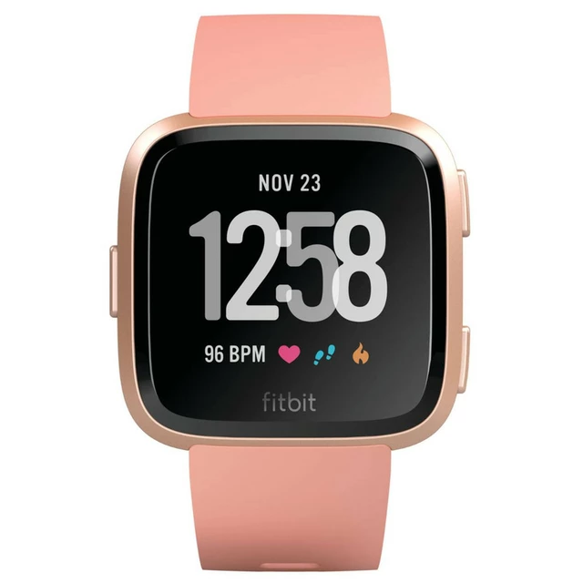 Chytré hodinky Fitbit Versa Peach/Rose Gold Aluminum