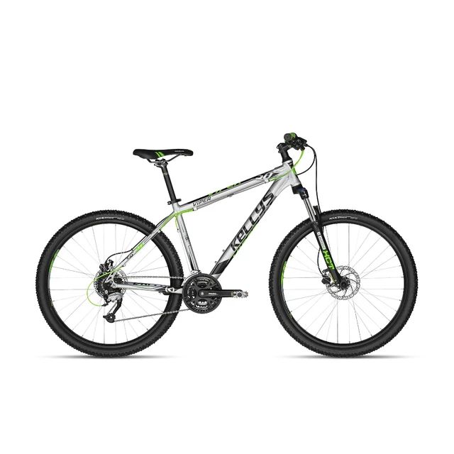 Horský bicykel KELLYS VIPER 50 27,5" - model 2018 - Silver-Green Neon