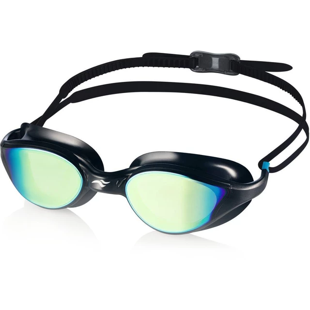 Swimming Goggles Aqua Speed Vortex Mirror - White/Blue/Rainbow Mirror