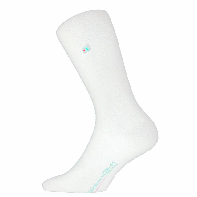 Ponožky ASSISTANCE - s elastanom - biela - biela