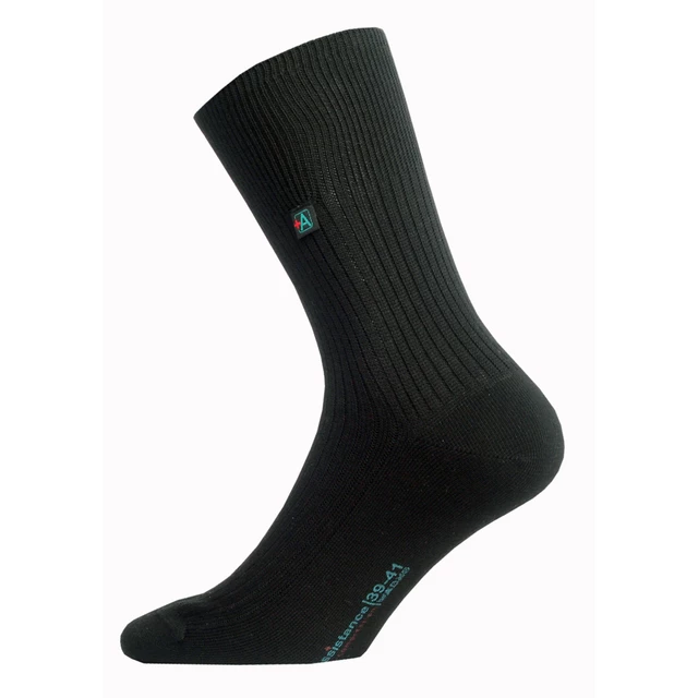 Ponožky ASSISTANCE - bez elastanu - čierna - čierna