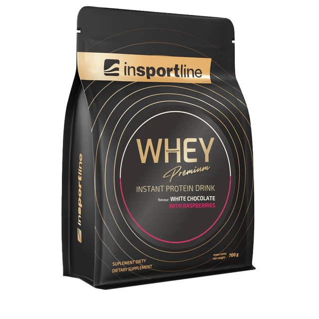 Białko serwatkowe inSPORTline WHEY / WPC Premium Protein 700g - czekolada z orzechami laskowymi