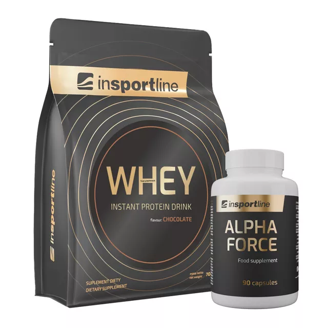 SADA: Protein inSPORTline WHEY 700g + Stimulant inSPORTline AlphaForce, 90 kapslí