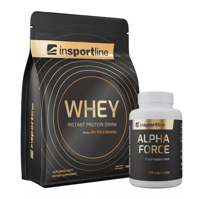 SADA: Protein inSPORTline WHEY 700g + Stimulant inSPORTline AlphaForce, 90 kapslí