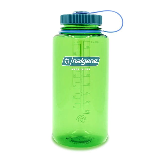 Outdoor kulacs NALGENE Wide Mouth Sustain 1l - Papagály Zöld színű