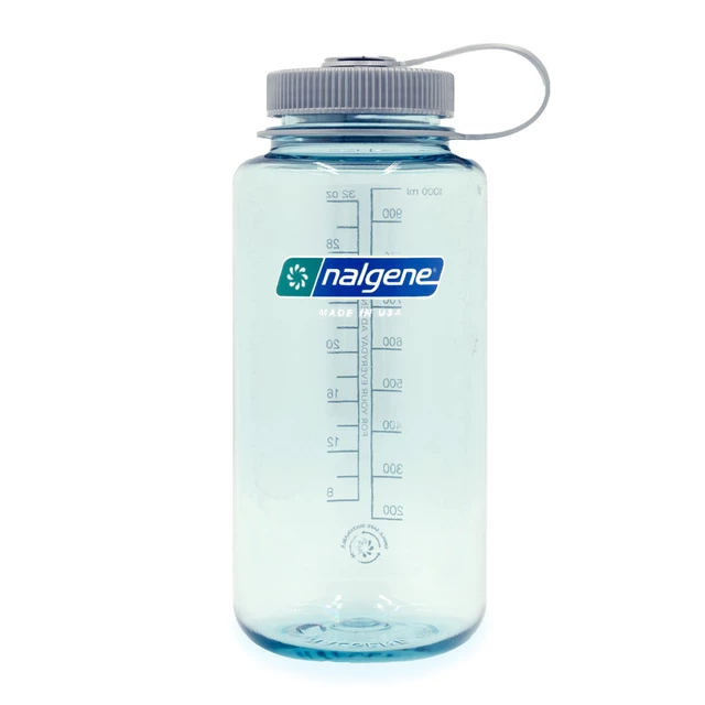 Outdoor Water Bottle NALGENE Wide Mouth Sustain 1 L - Aubergine - Seafoam