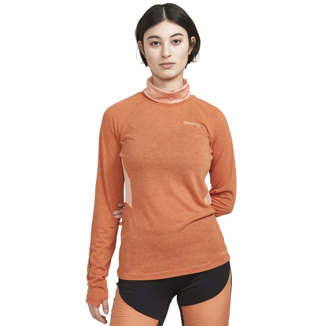 Women’s T-Shirt CRAFT ADV SubZ Wool LS 2 - Orange