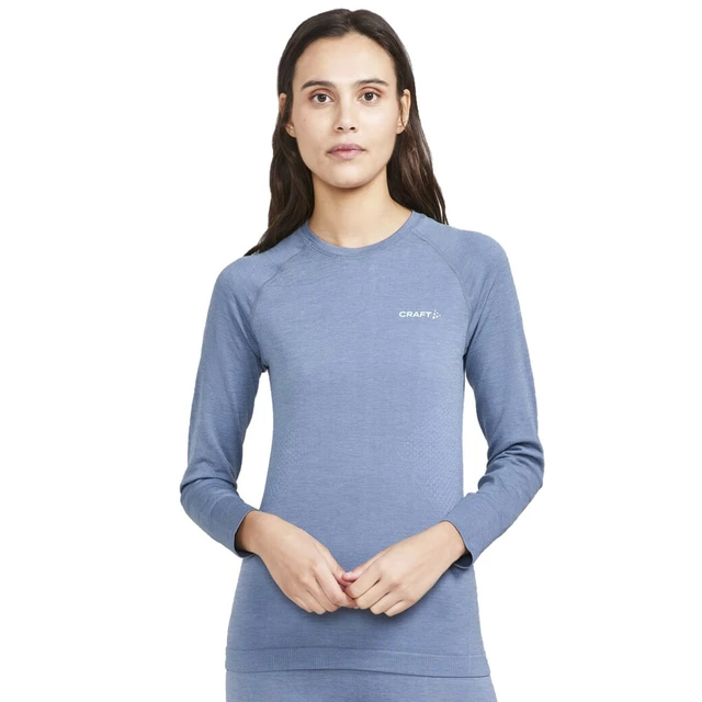 Dámske tričko CRAFT CORE Dry Active Comfort LS - ružová - modrá