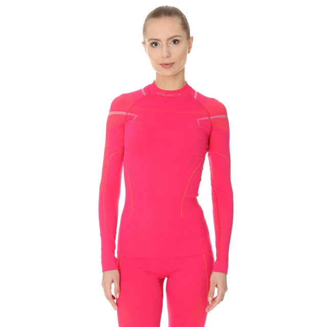 Women’s Long-Sleeved T-Shirt Brubeck Thermo - Fuchsia - Fuchsia