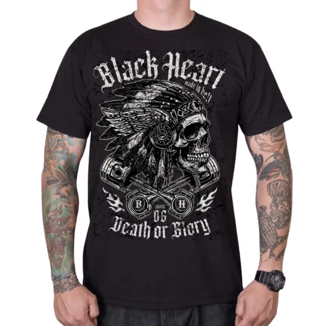 Triko BLACK HEART Huron - černá