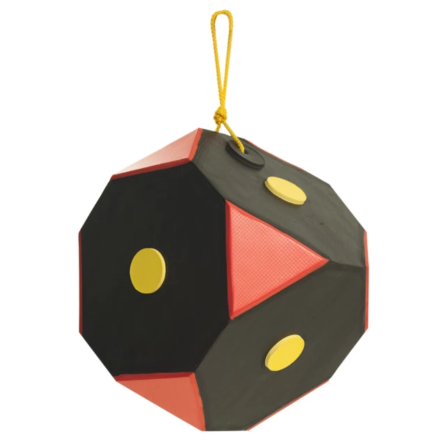 Hanging Cube Archery Target Yate Cube Polimix 30 x 30 x 30 cm black-red