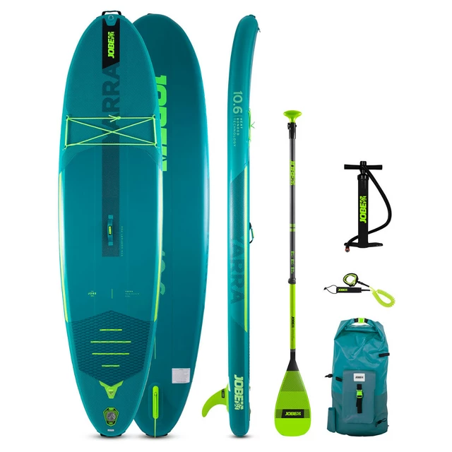 Paddleboard s příslušenstvím JOBE Aero SUP Yarra 10.6 Teal 21002 - rozbaleno