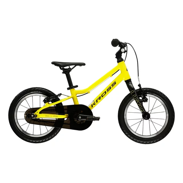 Dětské kolo Kross Liftie 14" - model 2025 - šedá / červená / lesk - žlutá / černá / matný