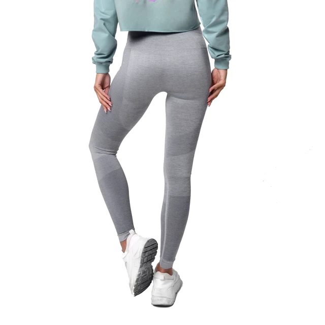 Női leggings Boco Wear Sparkle Grey Melange Shape Push Up - szürke