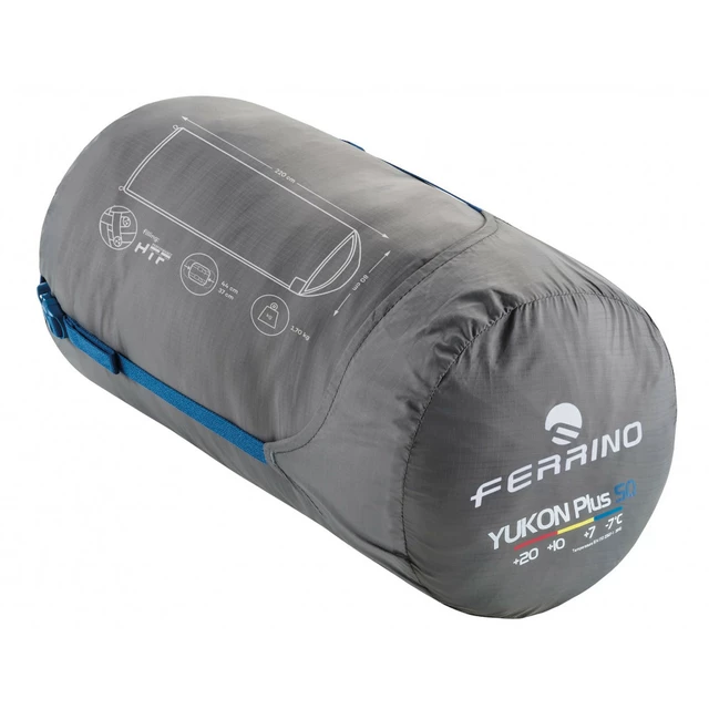 Śpiwór do namiotu prostokątny FERRINO Yukon Plus SQ SS23