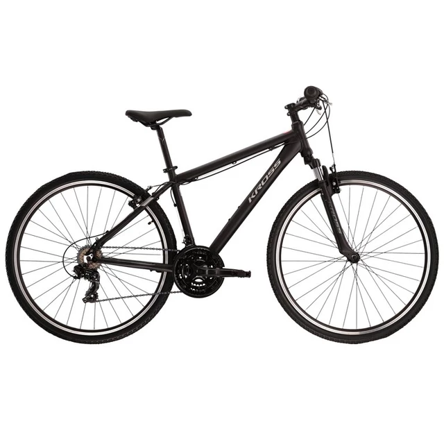 Férfi cross kerékpár Kross Evado 1.0 28" - modell 2022 - fekete/grafit