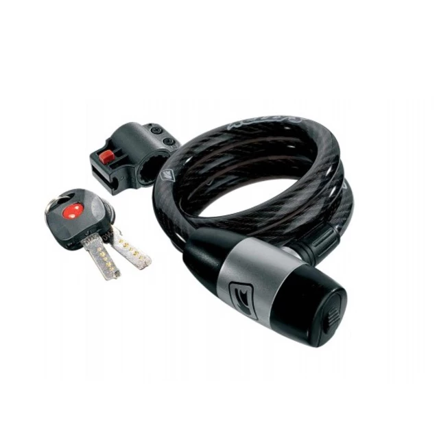 Spiral cable lock with bracket KELLYS-052