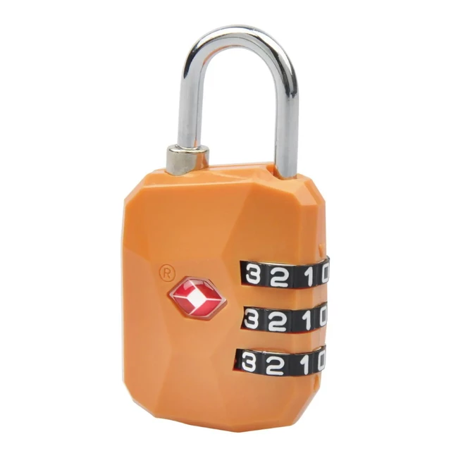 Suitcase Lock Munkees TSA Diamond - Fluo Orange