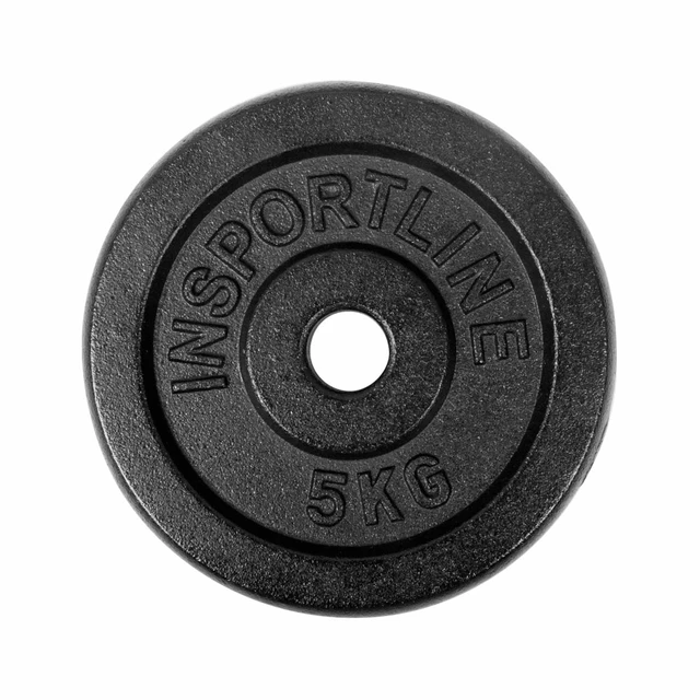 Plate-Loaded Barbell Set inSPORTline Castblack 120 cm/30 mm 45 kg