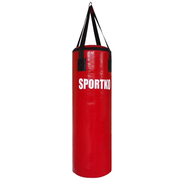 SportKO Classic MP3 32x85 cm Boxsack - schwarz - rot