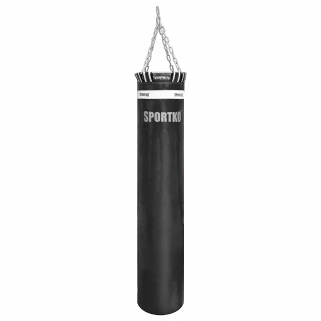 Worek bokserski SportKO MP04 30x150 cm / 60 kg - Niebieski - Czarny