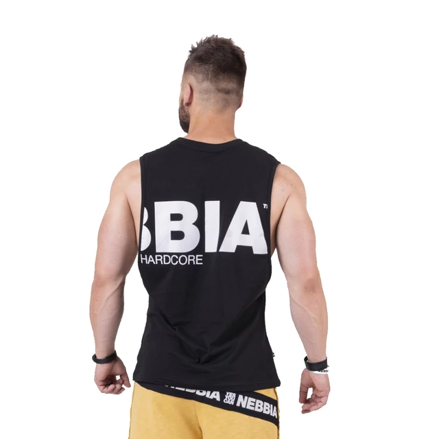 Męska koszulka bez rękawów Nebbia Back to the Hardcore tank top 144