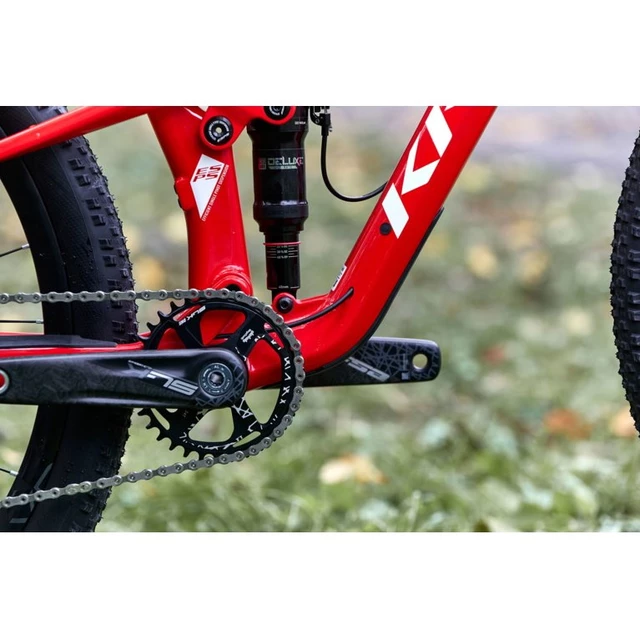 Celoodpružený bicykel Kross Earth TE 29" - model 2020 - červeno-biela