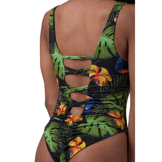 Damski jednoczęściowy strój kąpielowy Nebbia High Energy Monokini 560 - Czarny