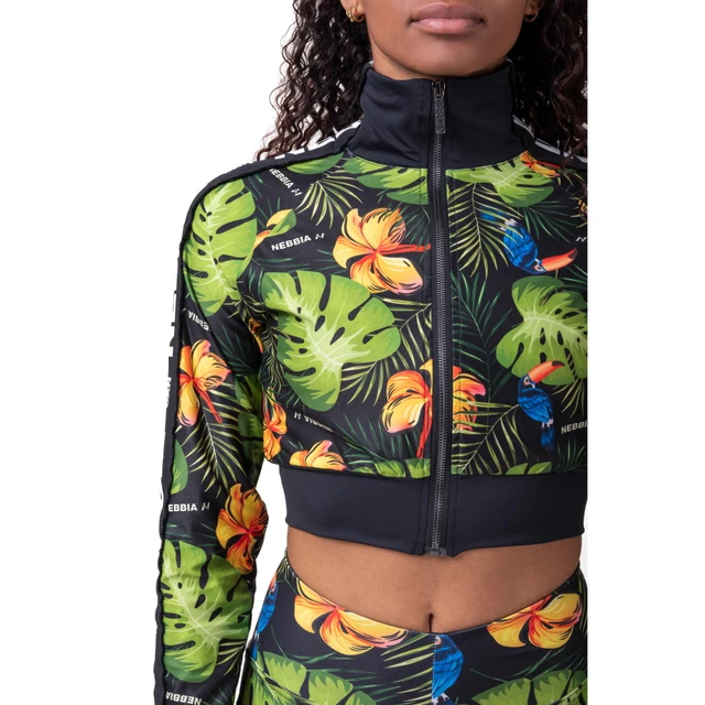 Dámská bunda Nebbia High-Energy Cropped Jacket 564 - Jungle Green