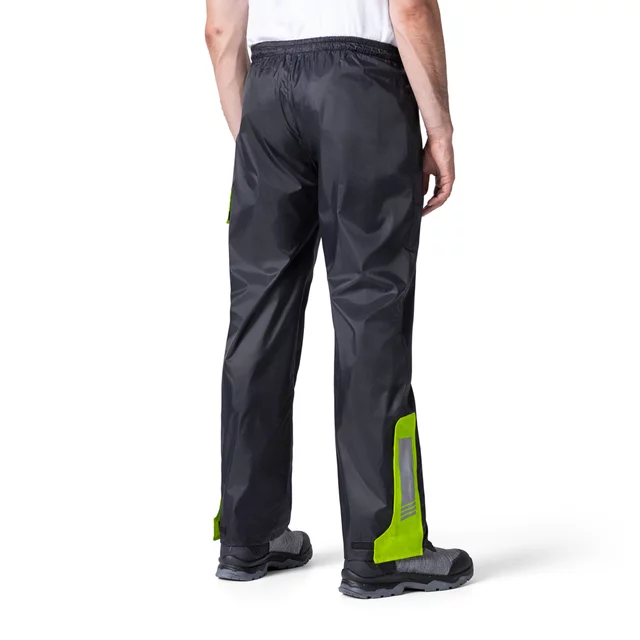 Pláštěnkové moto kalhoty W-TEC Colnari - černá-fluo zelená