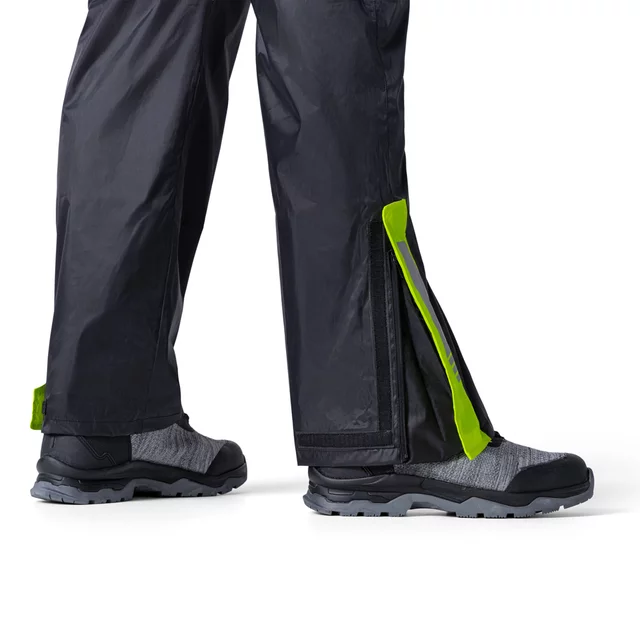 Pláštěnkové moto kalhoty W-TEC Colnari - černá-fluo zelená