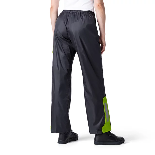 Pláštěnkové moto kalhoty W-TEC Colnari - černá-fluo zelená