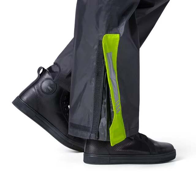 Pláštěnkové moto kalhoty W-TEC Colnari - černá-fluo zelená