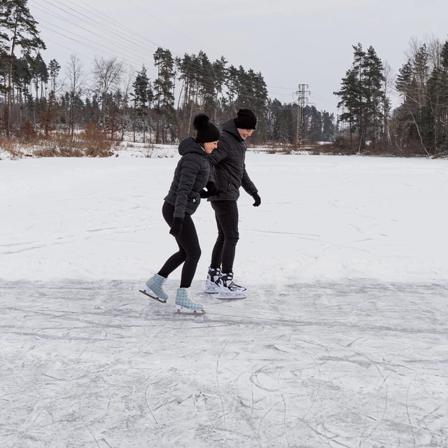 Women Ice Skates WORKER Blau