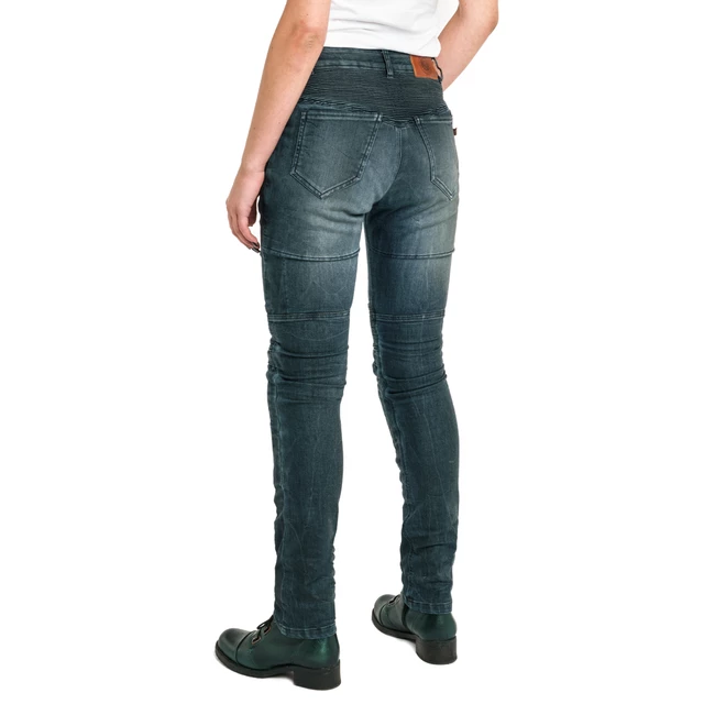 Women’s Motorcycle Jeans PANDO MOTO Rosie Navy - Blue