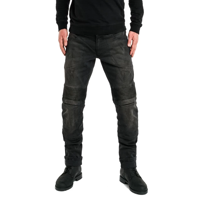 Men’s Motorcycle Jeans PANDO MOTO Karl Devil 2 - Black