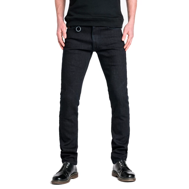 Pánské moto jeansy PANDO MOTO Steel Black
