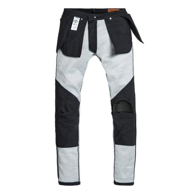 Męskie jeansy na motocykl PANDO MOTO Steel Black - 30