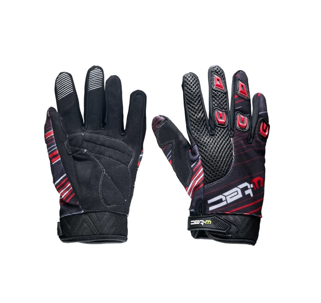 Moto Gloves W-TEC Heralt - Blue - Red