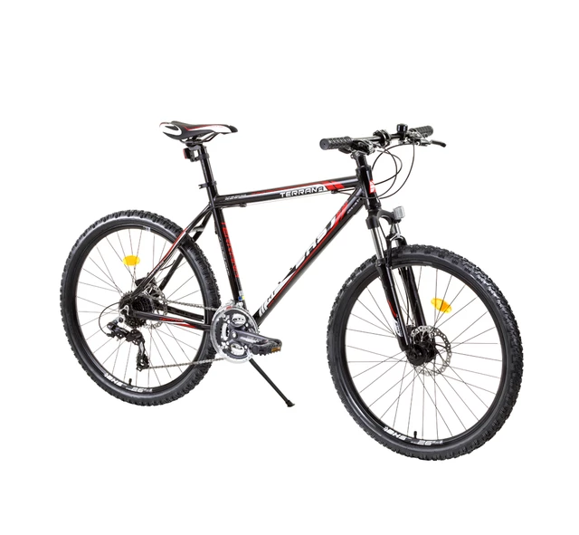 Horský bicykel DHS Terrana 2627 26" - model 2015 - čierno-modrá - čierno-červená