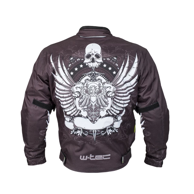 Moto Jacket W-TEC Akyra - Black with Graphics