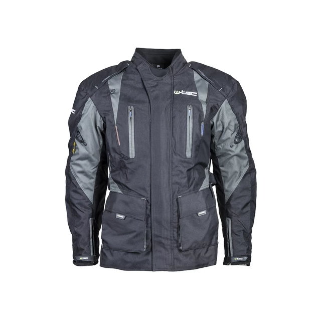 Herren Motorradjacke mit Wasserreservoir W-TEC NF-2219 - schwarz-khaki grün