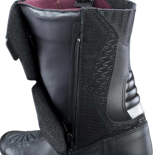 Women’s Leather Moto Boots W-TEC Kurkisa - Black